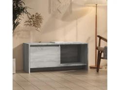 Bay Village Mueble de TV madera de ingeniería gris Sonoma 90x35x40 cm