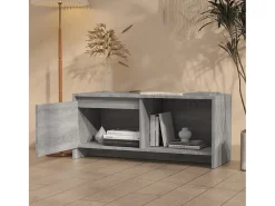 Bay Village Mueble de TV madera de ingeniería gris Sonoma 90x35x40 cm