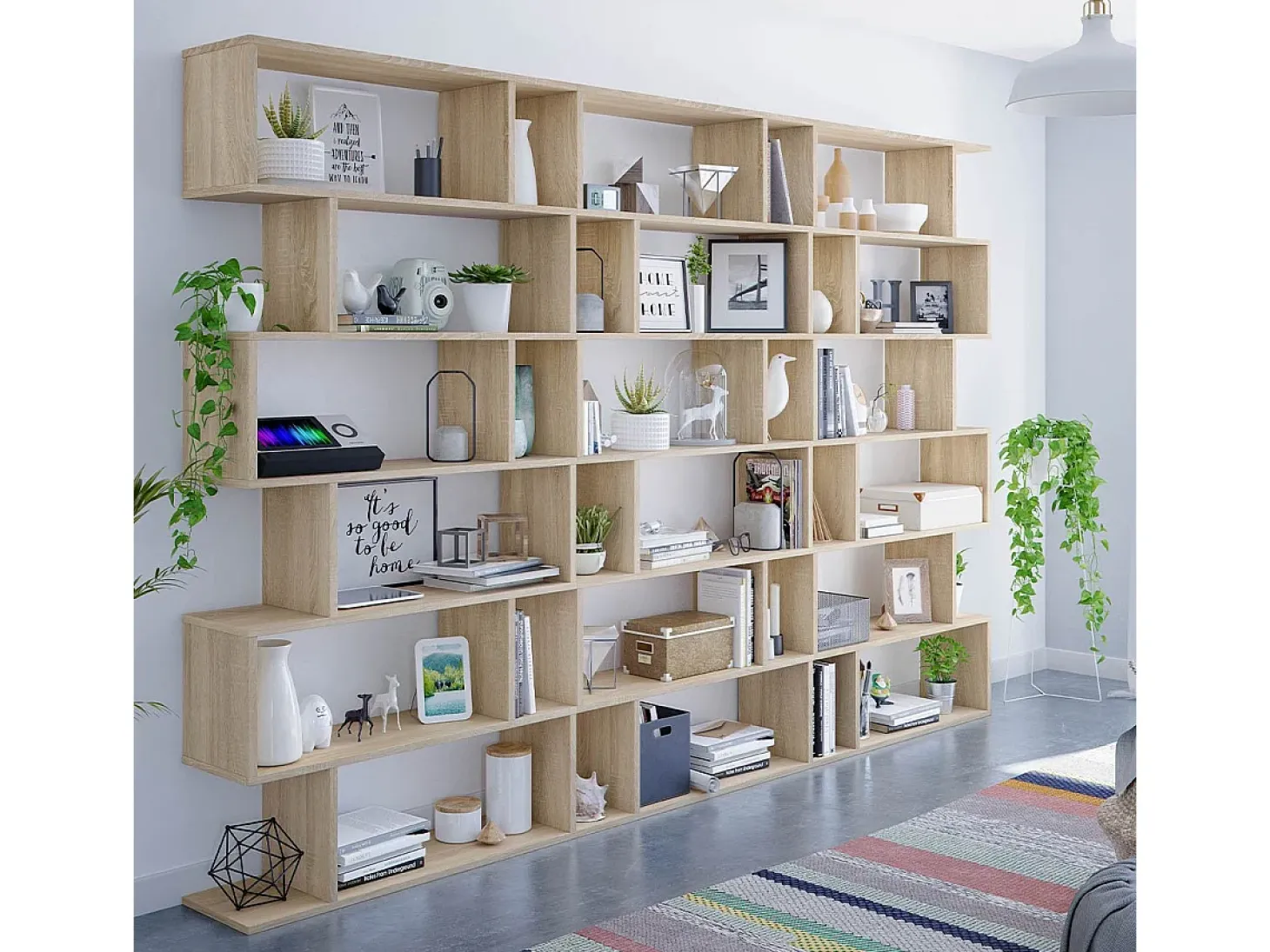Biblioteca con 6 compartimentos - A192 cm - Athena