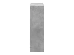 Biblioteca de madera de ingeniería gris hormigón 102x32x102 cm ES728590