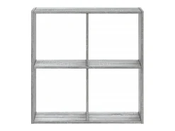 Biblioteca de madera de ingeniería gris Sonoma 68,5x32x68,5 cm ES587919