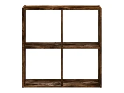 Biblioteca de madera ingeniería roble ahumado 68,5x32x68,5 cm ES760970
