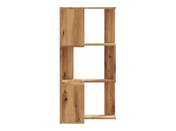Biblioteca esquina 3 niveles madera roble artisan 50x50x102 cm ES563660