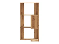 Biblioteca esquina 3 niveles madera roble artisan 50x50x102 cm ES563660