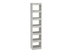 Biblioteca Estantería - divisor de espacios gris hormigón 40x30x198 cm ES82268
