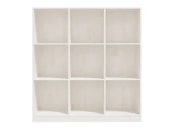 Biblioteca Estantería - divisor espacios madera pino blanco 104x33,5x110 cm ES20196