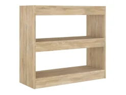 Biblioteca Estantería - divisor de espacios color roble Sonoma 80x30x72 cm ES56430