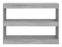 Biblioteca Estantería - divisor de espacios gris Sonoma 100x30x72 cm ES26541