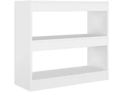 Biblioteca Estantería - divisor de espacios blanco 80x30x72 cm ES47176