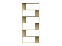 Biblioteca Estantería - divisor madera contrachapada color roble 80x24x192cm ES88896
