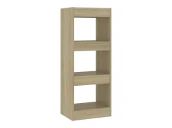 Biblioteca Estantería - divisor madera ingeniería roble Sonoma 40x30x103 cm ES71498