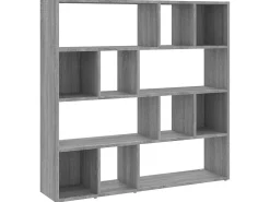 Biblioteca Estantería - divisor de espacios gris Sonoma 105x24x102 cm ES58764