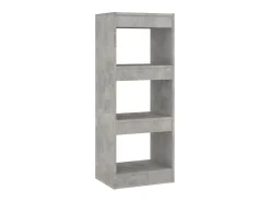 Biblioteca Estantería - divisor madera ingeniería gris hormigón 40x30x103 cm ES14848
