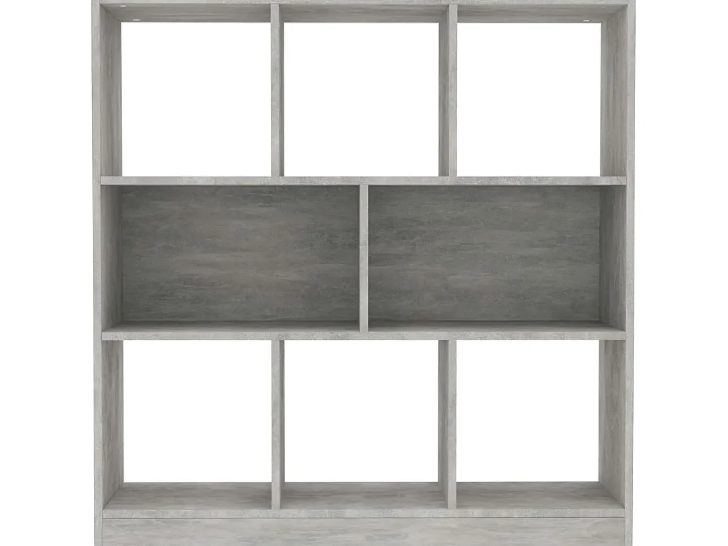 Biblioteca Estantería librería contrachapada gris hormigón 97,5x29,5x100cm ES23178