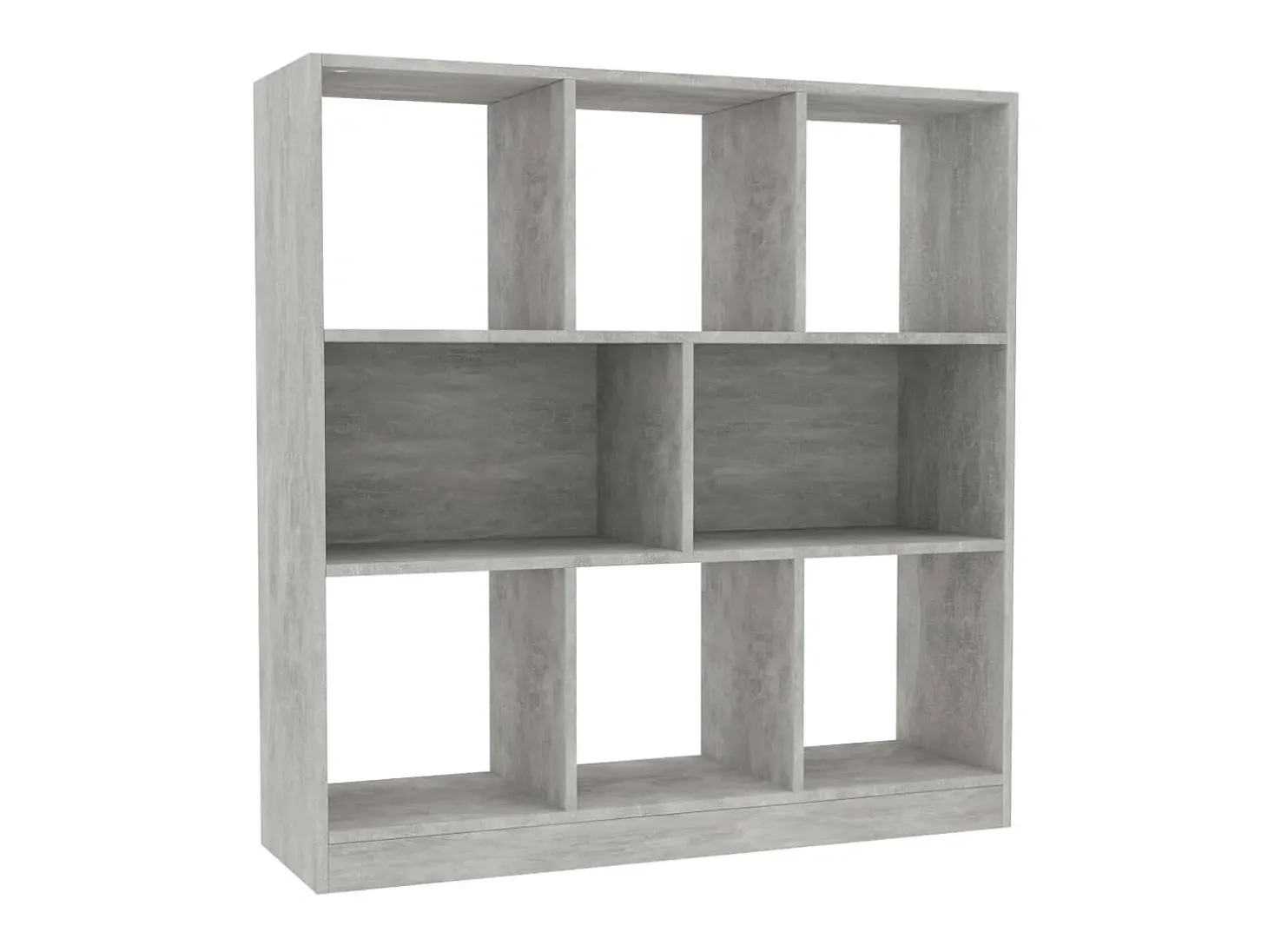 Biblioteca Estantería librería contrachapada gris hormigón 97,5x29,5x100cm ES23178