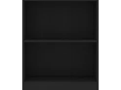 Biblioteca Estantería madera de ingeniería negro 60x24x76 cm ES65485