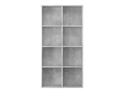 Biblioteca Estantería madera contrachapada gris 66x30x130 cm ES80106