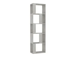 Biblioteca Estantería madera contrachapada gris hormigón 45x24x159cm ES58231