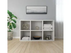 Biblioteca Estantería madera de ingeniería blanco 66x30x98 cm ES90847