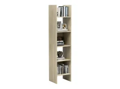Biblioteca Estantería madera contrachapada color roble Sonoma 40x35x180 cm ES27442
