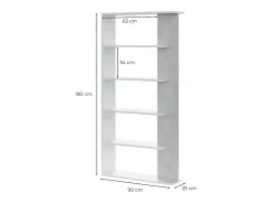 Biblioteca separadora de espacios - A180 cm - Alida