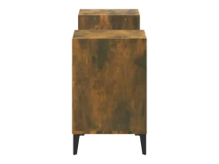 Blakely Mueble para TV madera contrachapada roble ahumado 160x35x55 cm