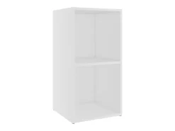 Blessington Muebles de salón 4 pzas madera ingeniería blanco 72x35x36,5 cm
