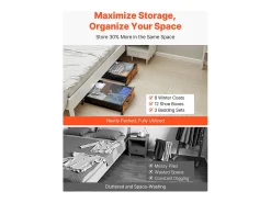 Bolsas de Almacenamiento SucceBuy para debajo de la Cama con Ruedas Bloqueables, Organizador de Zapatos para debajo de la Cama 2 Piezas de 65 x 46 x 18 cm