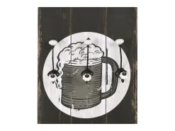 Borghild Perchero de pared con 6 ganchos 120x40 cm