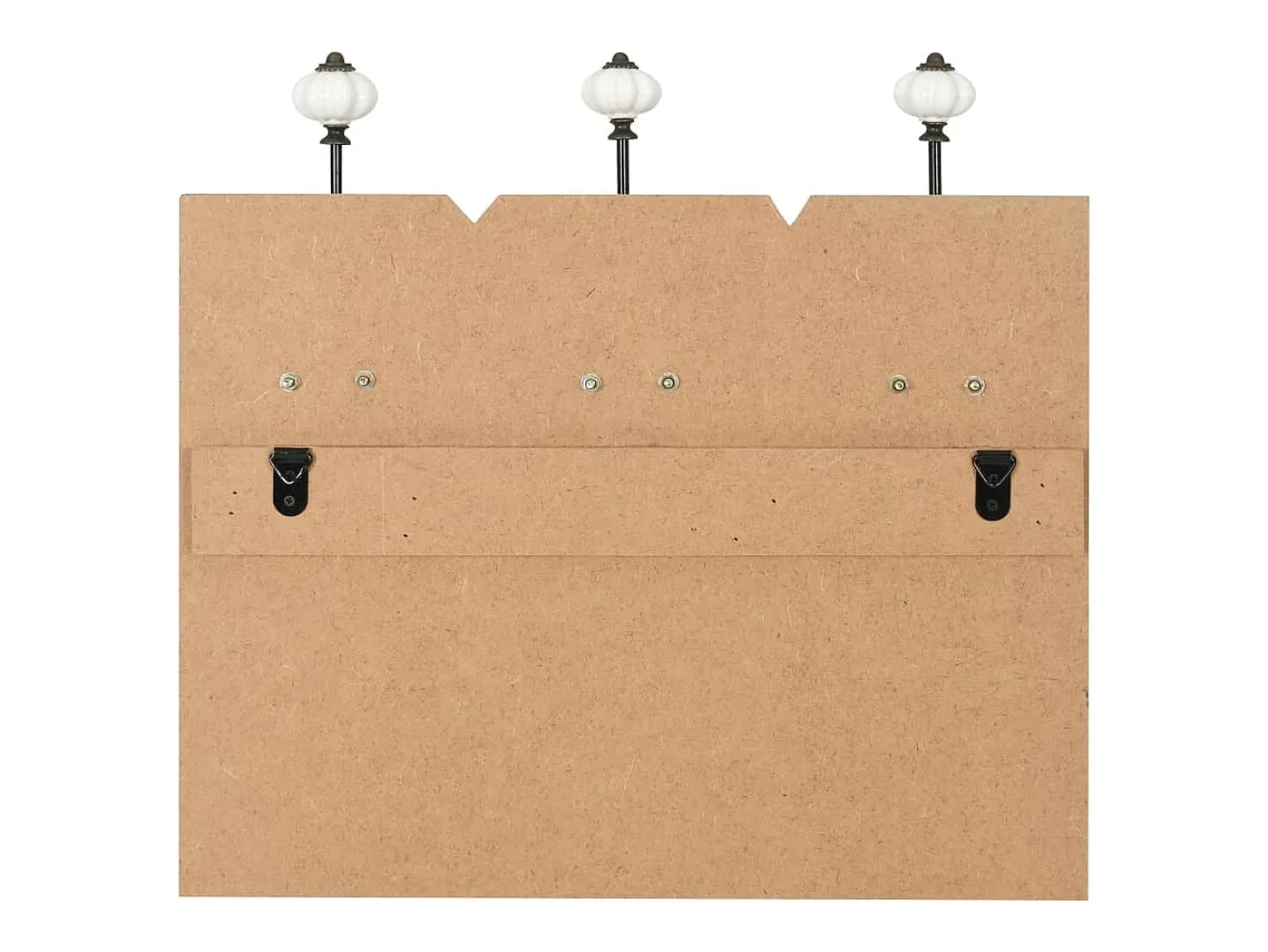 Borghild Perchero de pared HOME IS con 6 ganchos 120x40 cm