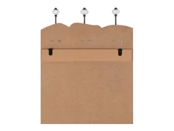 Borghild Perchero de pared MEN LADIES con 6 ganchos 120x40 cm