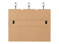 Borghild Perchero de pared FAMILY con 6 ganchos 120x40 cm