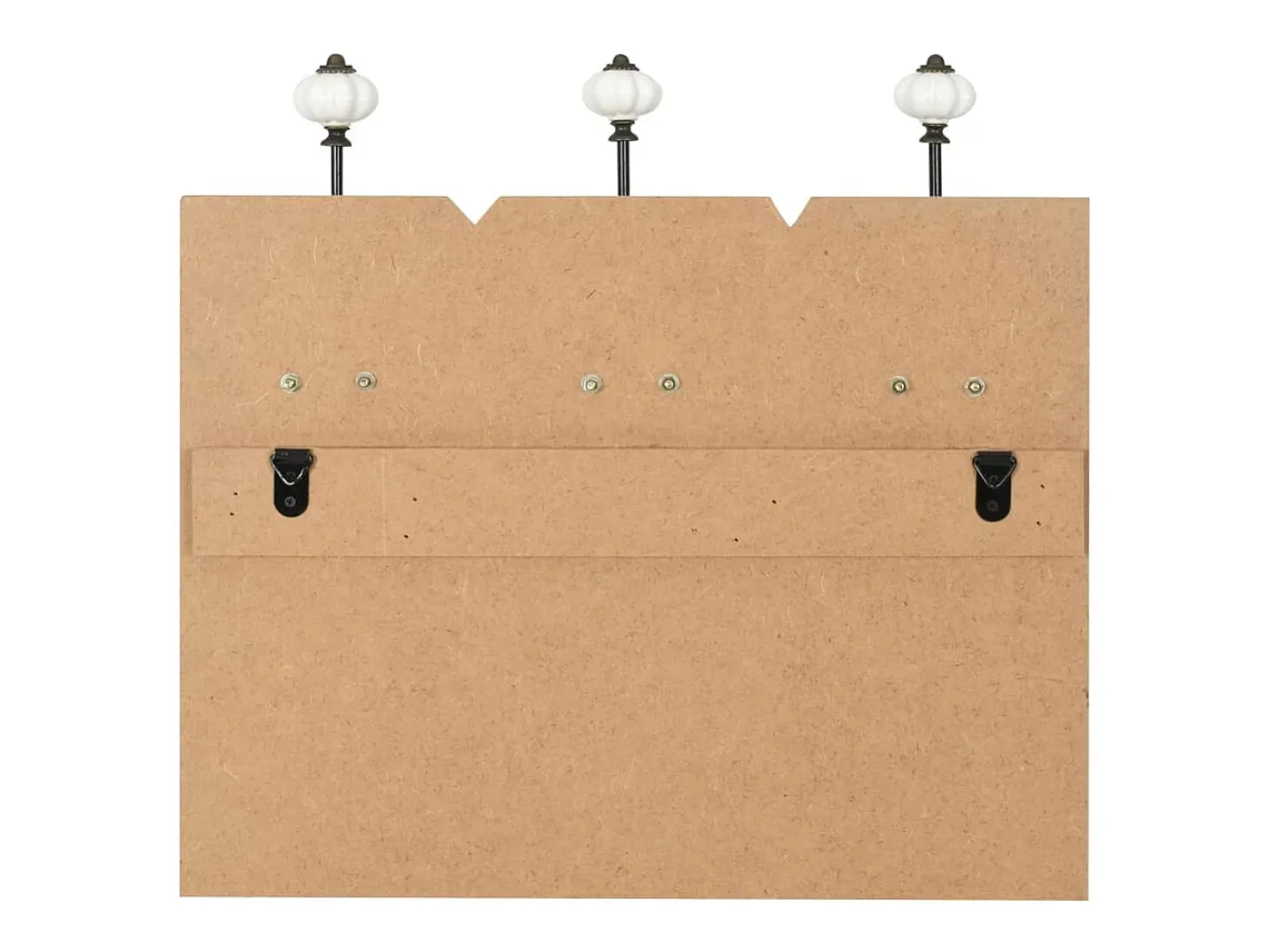 Borghild Perchero de pared THANK YOU con 6 ganchos 120x40 cm