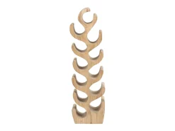 Botellero de madera de suar - 2 botellas - Ancho 28 x Alt. 100 cm - Natural - GUIMARAS