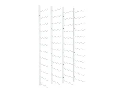Botellero de pared para 36 botellas 2 unidades hierro blanco ES992974