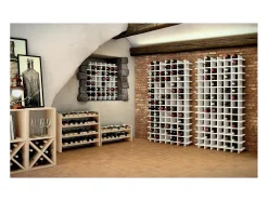 Botellero de pino macizo para 24 botellas