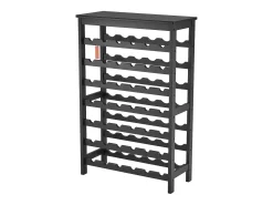 Botellero SucceBuy de Bambú Modular de 7 Niveles para 42 Botellas con Estante de Exhibición de Sobremesa