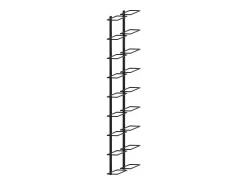 Botelleros de pared para 18 botellas 2 unidades hierro negro ES881430