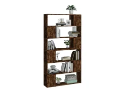 Branchville Estantería/divisor de espacios roble ahumado 100x24x188 cm
