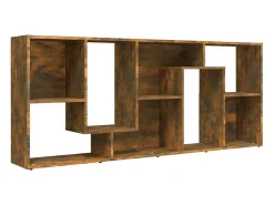 Burtonsville Estantería madera contrachapada color roble ahumado 67x24x161cm