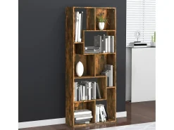 Burtonsville Estantería madera contrachapada color roble ahumado 67x24x161cm