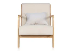 Butaca Elka Beige - Madera natural