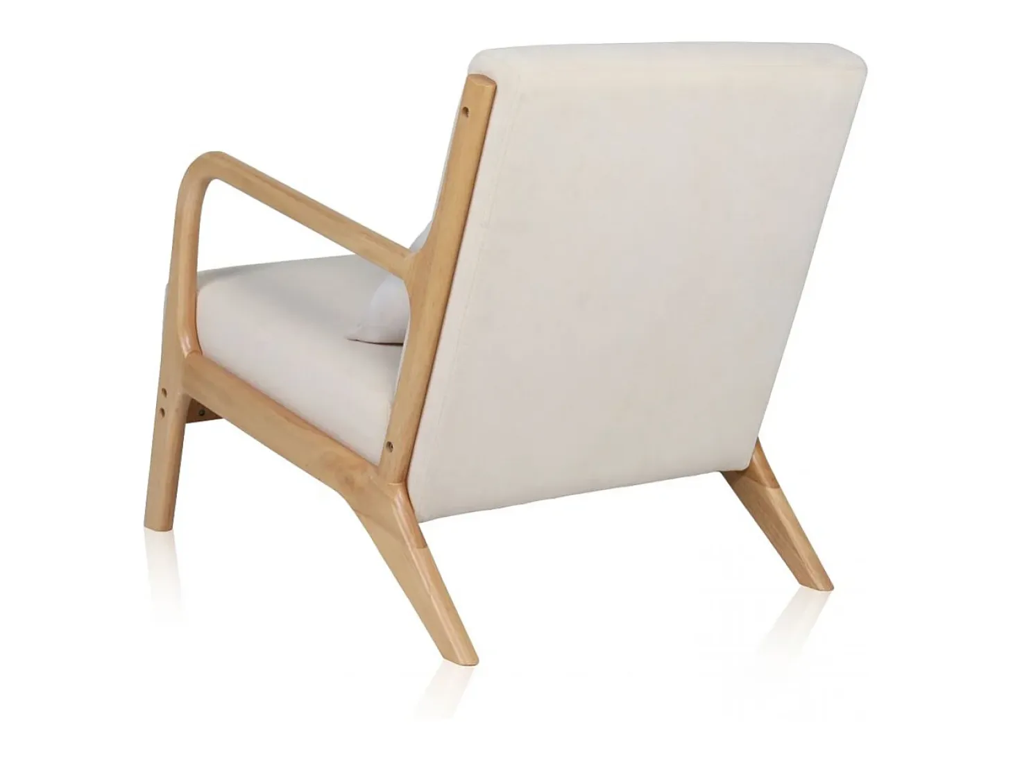 Butaca Elka Beige - Madera natural