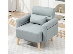 Butaca Esencie Homcom con cojín gris 78x77x78 cm
