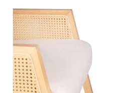 Butaca Mecedora Ember Crema - Ratán