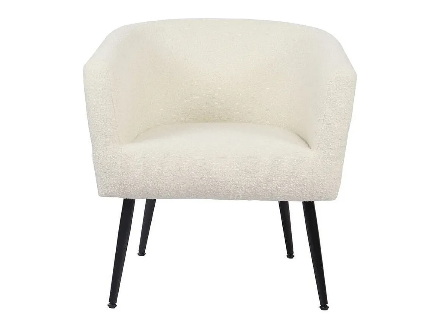 Butaca Melrose respaldo circular blanco 70x66x64 cm Adec