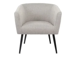 Butaca Melrose respaldo circular gris 70x66x64 cm Adec