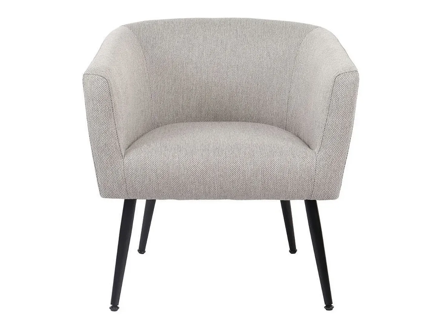 Butaca Melrose respaldo circular gris 70x66x64 cm Adec