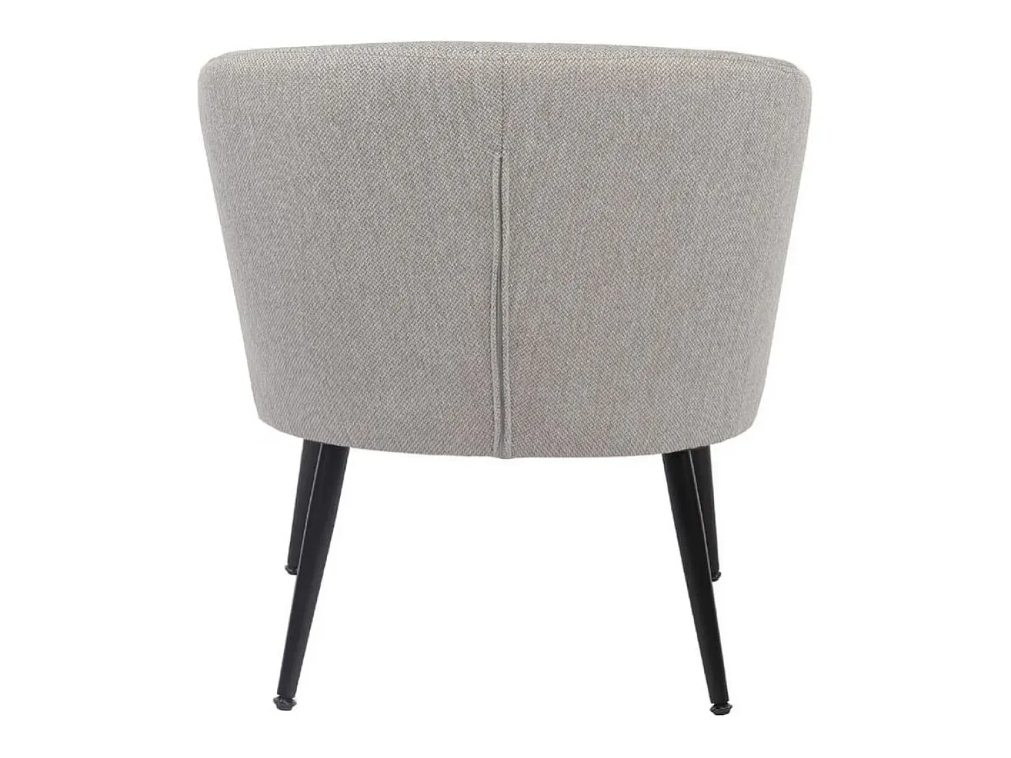Butaca Melrose respaldo circular gris 70x66x64 cm Adec