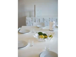 Butterfly - Portarrollos blanco de sobremesa, acero moderno para 3 rollos, baño y cocina, Fabricado en Italia
